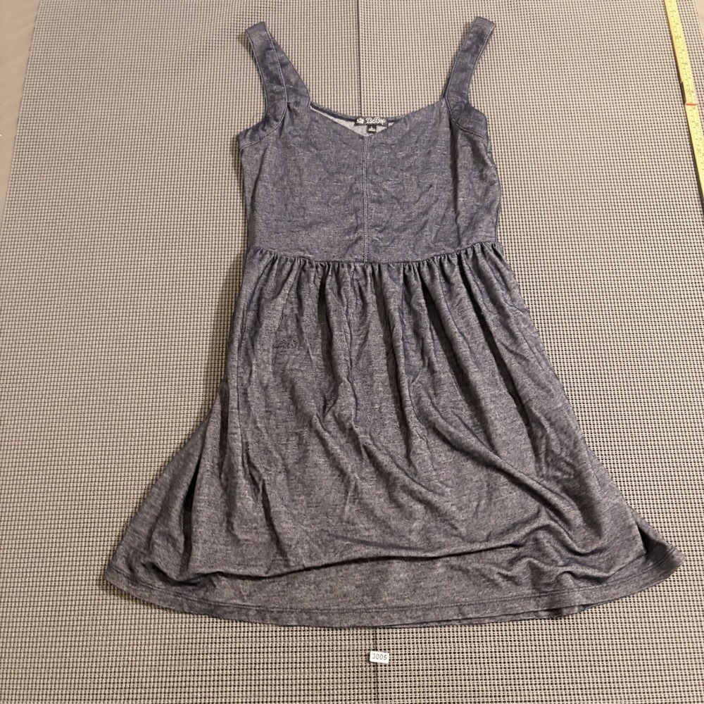 BeBop Womens Blue Marl Sleeveless Fit and Flare Dress Size L